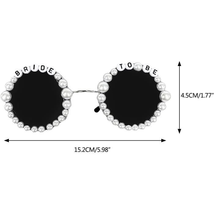 Lunettes De Soleil Bride To Be En Cœur - Perles Vintage Pour Mariage