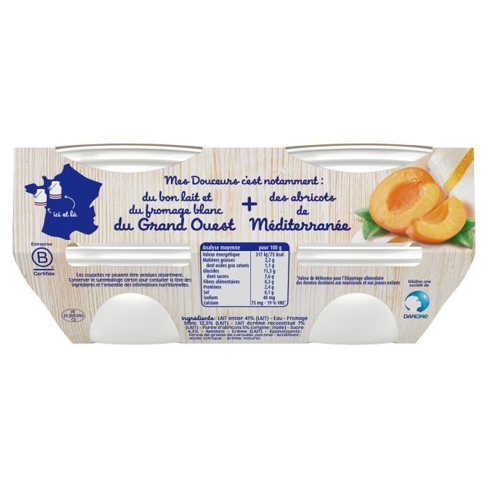 Blédina yaourt pour bébé de 6 à 36mois - abricot