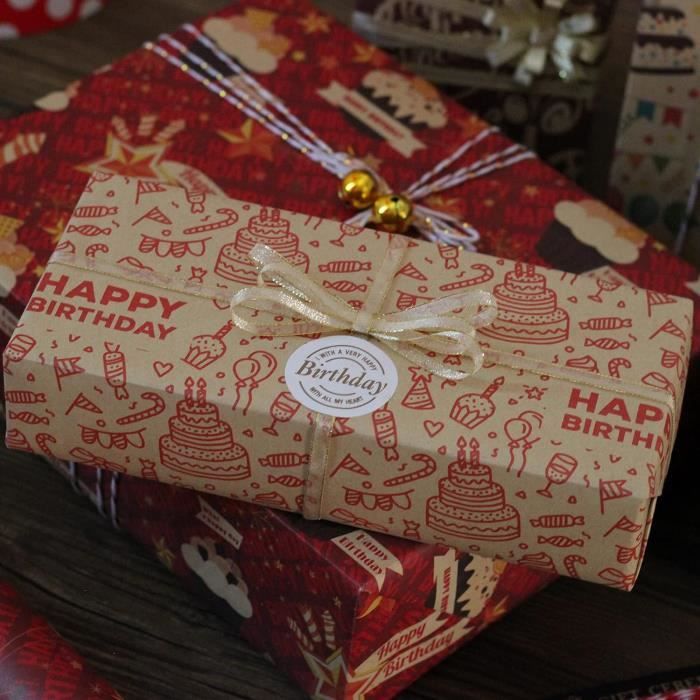 Papier cadeau Papier de Noël Rouleau Papier d'emballage Fête des récoltes  Taille : 70 x 50 cm, 5 modèles différents - Cdiscount Beaux-Arts et Loisirs  créatifs