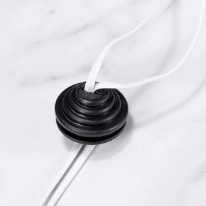 10 Pièces Passe-câble Caoutchouc Résistant à L'huile Uxcell - Diamètre 25mm, Noir, Pour Fixation