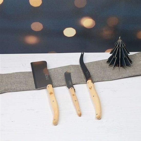 Lot De 3 Couteaux à La Française Dubost – Manche Hêtre – Modèle Enfant/petit