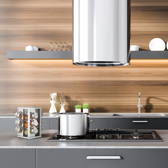 Tourniquet à épices 20 Pots - Rotatif 360°, Inox Et Verre, H33cm