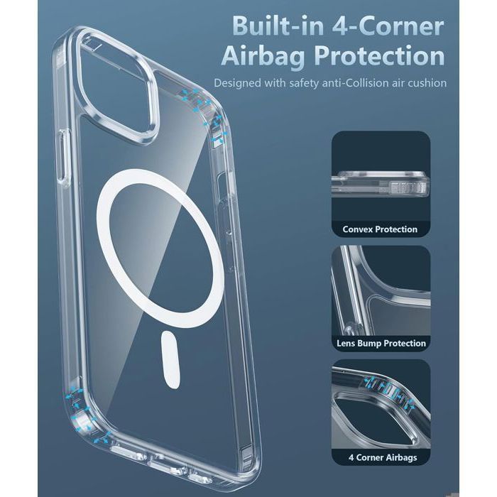 Coque IPhone 13 Fine Et Mate - Compatible MagSafe, 2 Verres Trempés Inclus - Protection Anti-choc, Dos Anti-rayures