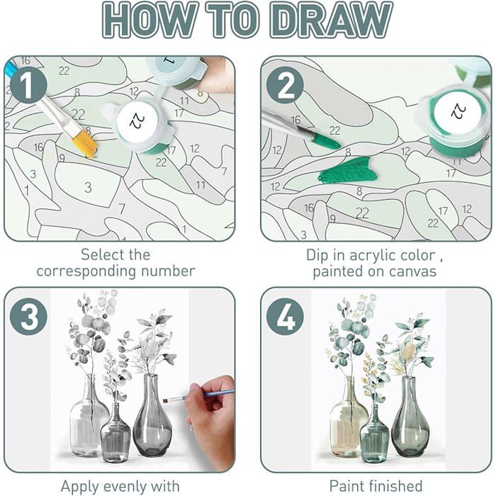 Kit Peinture Par Numéros Adulte 70x90cm Peinture Par Numéros Pour