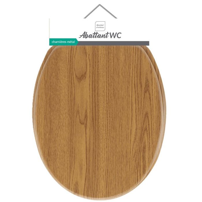 Abattant Wc En Bois luxe 45cm Emeraude à Prix Carrefour