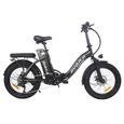 AVAKA BZ20 PLUS Vélo électrique pliable 500 W Moteur sans balais Batterie 15 Ah Portée 100 km Vitesse maximale 25 km/h Roue à rayons-0