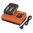 Pack batterie 3Ah + chargeur 20V Dual Power POWDP9063 - Chargeur rapide 4 Ah, Batterie  20 V 3 Ah-0