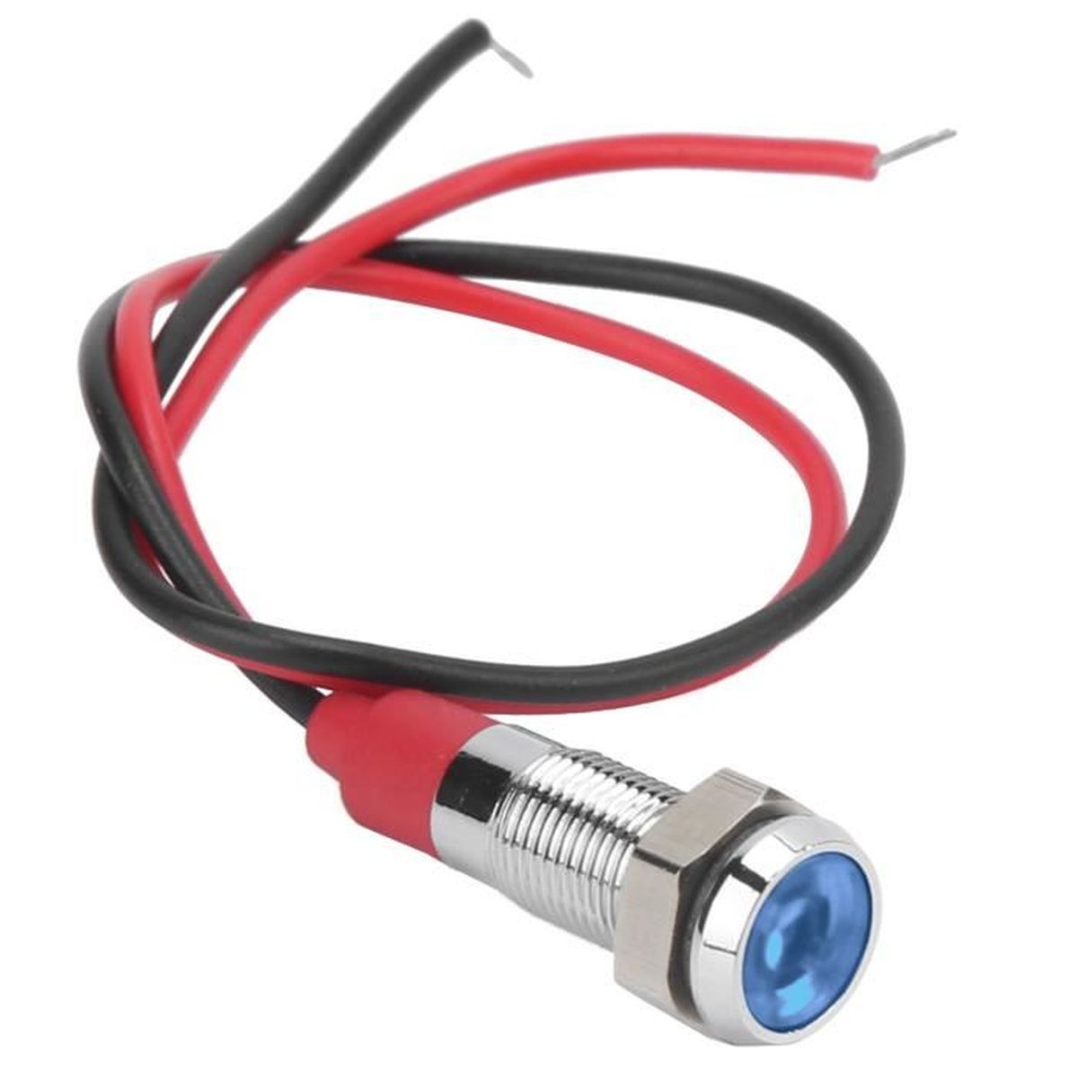 DC 12V 14mm vert métal tête convexe indicateur signal LED Lumière lampe DC 12V 14mm vert métal tête convexe indicateur signal LED Lumière lampe