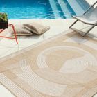 Tapis - NAZAR RUGS - NATURE - 200x290 cm - Effet jute - Blanc