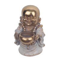 Décoration - BY SIGRIS - Monk Figure avec Dorado Resin Bowl