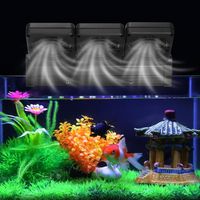 HURRISE ventilateur de refroidisseur d'aquarium Mini ventilateur de refroidissement d'aquarium réglable à triple tête pour