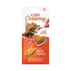 FRIANDISE Friandise Cat it - 44451 - Catit Creamy Sticks 4 friandises a laper pour chat, au poulet