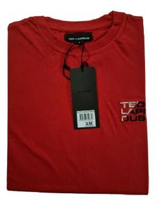 T-SHIRT T-shirt Homme  manches courtes col rond coton doux TED LAPIDUS Rouge