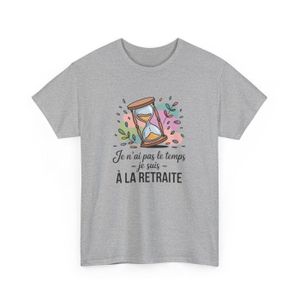 T-shirt Humour Retraite "Libéré Délivré" - Coton - Cadeau Retraité