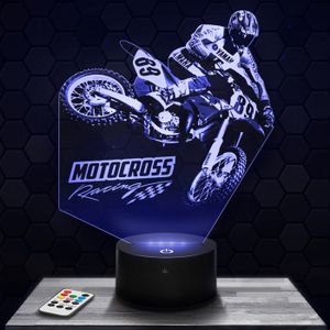 Lampe Motocross Touquet à LEDs - Alimentation Piles 3 LR6 Incluses, Neuf, Blanc
