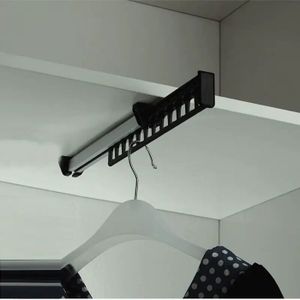 Porte-vêtements Extractible de Garde-Robe, Porte-Cintres Coulissant,MultifonctionnelTirez la tige de placard extensible ,Cintre extensible de placard