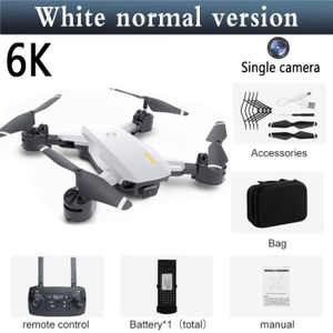 DRONE Simple 6K-Blanc - Mini Drone GPS 5G, HD, Caméra Wi