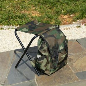 CHAISE DE CAMPING Camouflage - Chaise pliante résistante à l'usure p