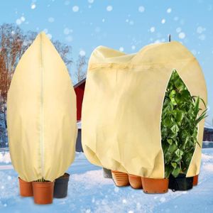 Sacs de protection contre le gel pour les plantes, housse de protection des  plantes réutilisable avec cordon, sacs en polaire de jardin hiver