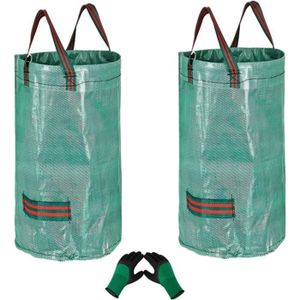 SAC À DÉCHETS VERTS  Lot de 2 grands sacs à déchets de jardin de 120 L 