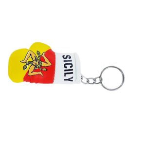 Akacha Porte cles Chili Gant de Boxe Drapeau Flag cle Clef clefs chilien