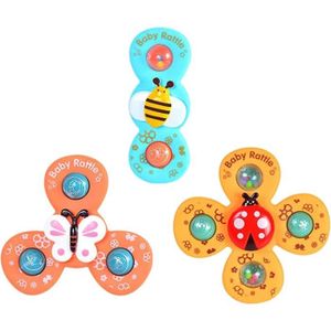 HAND SPINNER - ANTI-STRESS Jouets À Ventouse Ventouse Spinner Jouets 3 Pcs Jouets Bain Baignoire Spinner Spinner Jouets Tournant Bébé Bain Animaux Mignons 