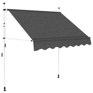 3,6 x 3 m, Beige Costway Store Banne de Balcon R/étractable avec Tissu R/ésistant aux UV et /à leau Cadre en Aluminium Angle R/églable 5-35/°