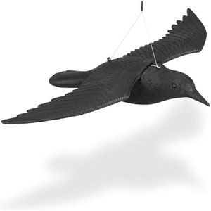 émet le son du corbeau qui décourage et éloigne les oiseaux Gardigo Répulsif pour oiseaux en forme de corbeau Équipé dun détecteur de mouvement et dun panneau solaire émet le son du corbeau qui décourage et éloigne les oiseaux Gardigo Répulsif pour oiseaux en forme de corbeau Équipé dun détecteur de mouvement et dun panneau solaire