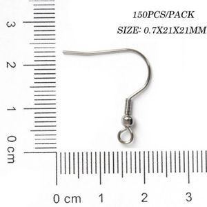 50pcs Boucles d/'Oreilles Clous en Acier inoxydable Fermoir Boucle D/'oreille