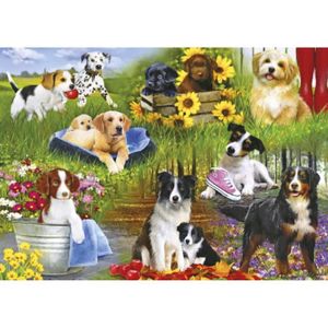 PUZZLE Puzzle 500 pièces - GIBSONS - Chiots - Animaux - A