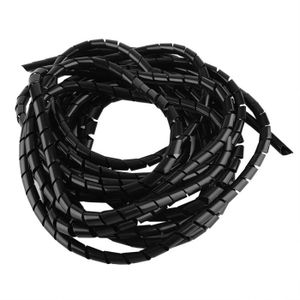 Sans Marque Cable management-Organisateur des câbles sous bureau 50x13x13  cm Noir à prix pas cher