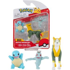 FIGURINE - PERSONNAGE Pokémon Pack de 3 figurines de Bataille Carapuce +