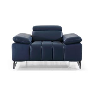 Fauteuil Cuir Bleu Cdiscount Maison