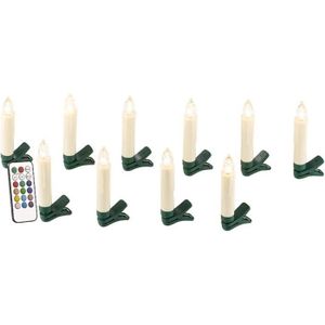 Bougies cierge de Noël Calendrier de l'Avent - Led et télécommande
