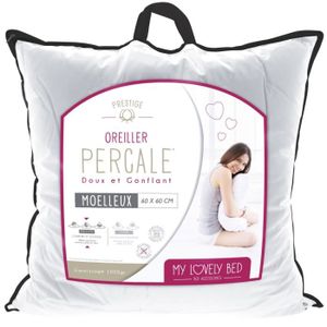 OREILLER My Lovely Bed - Oreiller Percale 100% Coton | 60x6