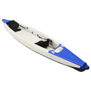 KAYAK Kayak gonflable 2 places - ZJCHAO - Bleu - Polyester - 170 kg - Pagaies et accessoires inclus