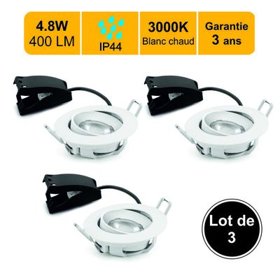 Spot Encastrable Extérieur de Sol Carré IP67 Pour Ampoule LED GU10 Inox V-TAC VT-1127