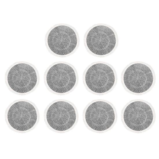 Lntyq Lot de 8 tampons de rechange pour balai vapeur Shark S7001 S8001 S8201 S7201 S7000AMZ S7000 S7005 S7020 S7001C, nettoyeur vapeur et récurage tout-en-un, tampon lavable Dirt Grip Scrub