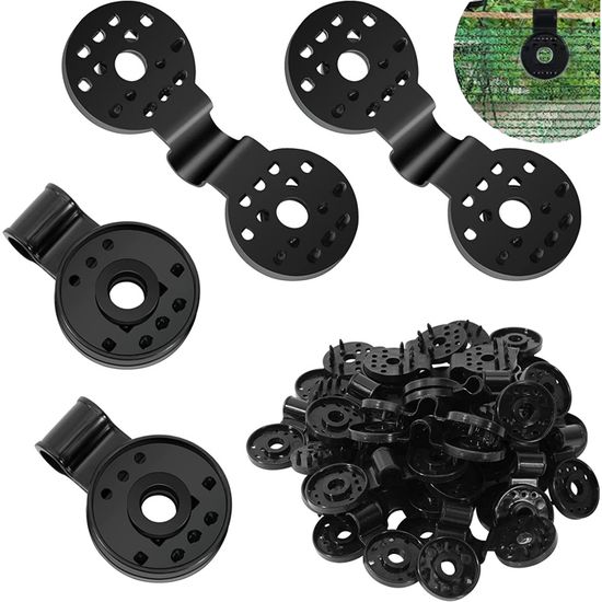 Lot De 50 Clips De Fixation Pour Filet D'Ombre – Polyéthylène Robuste – Idéal Jardin, Serre, Potager – Anti-Vent & Anti-Oiseaux