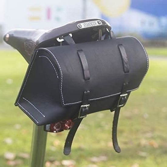 Sac De Selle Brooks B4 En Cuir Véritable – 0,85L, Pour Tube De Selle Ou Guidon, élégant
