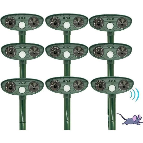 Répulsif Solaire Ultrasonique De Taupe, Répulsif Animal Extérieur