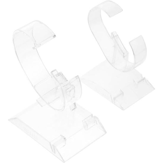 Support Montre Acrylique Transparent Yushu | Présentoir Bijoux | Vitrine Magasin | Hauteur 9-10cm