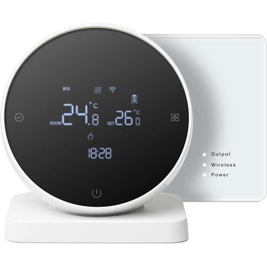 Thermostat Intelligent Connecté Beok 16A - Pour Chauffage Électrique - 3600W, 230V - Neuf