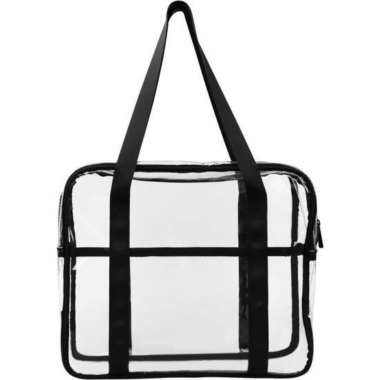 Lot De 2 Trousse De Toilette Transparentes Étanches - 30x20x16 Cm - Pour Bagage à Main, Voyage, Maquillage - 14