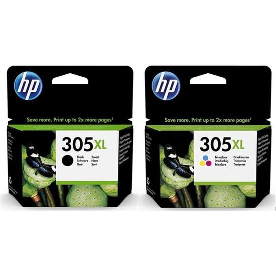 Cartouche Encre 305 XL Noir, Remplacement Pour Cartouche HP 305