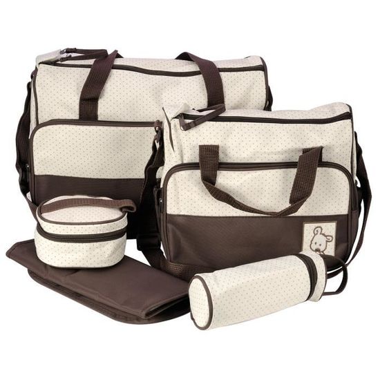 Sac à langer marron sale