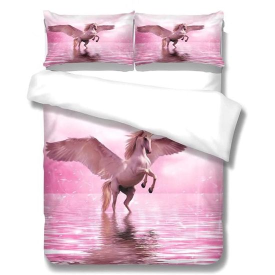 Housse De Couette Enfant Motif 3D Demon Hunter – Taille 140x200 Cm + 1 Taie D'oreiller – Personnalisable, En Microfibre Douce – Lavable En Machine