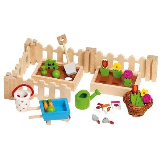deAO Maison de poupée, Ensemble de Jouets, Villa Bleue Maison de poupées avec 3 Chambres, 2