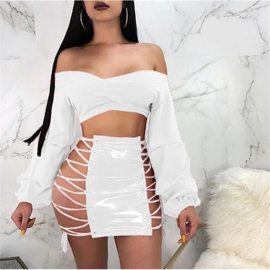 Mini Jupes - en cuir PU pour femmes, - RFDKA A - Prêt-à-Porter