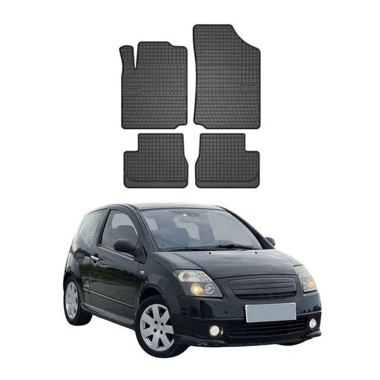 Tapis De Sol Caoutchouc Noir Pour Volkswagen Golf 6 (2009-2013)